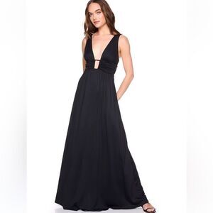 Susana Monaco square wire low front tank maxi dress in Navy  Small NWOT